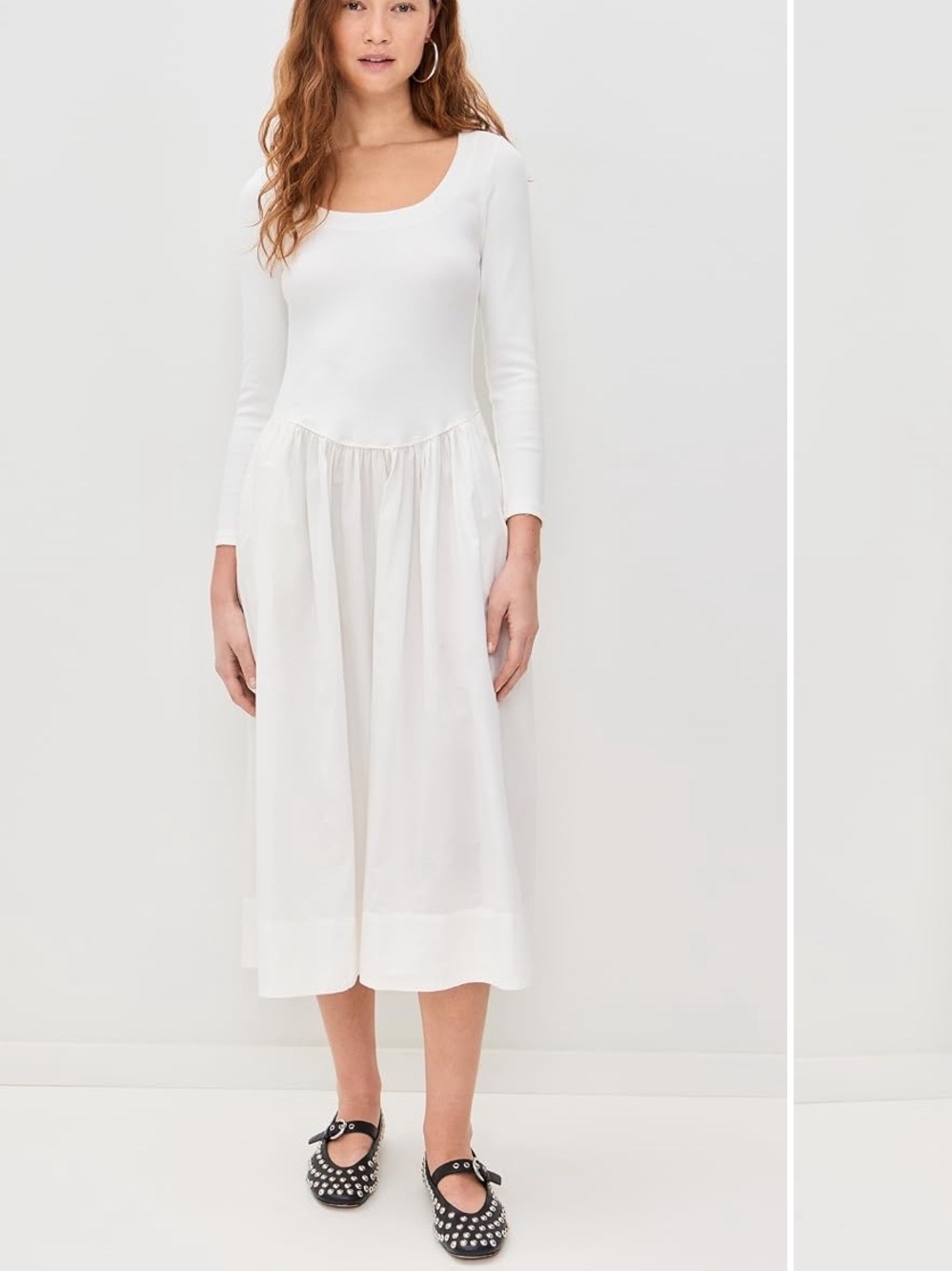 Free People Aelia Midi Dress L NWT